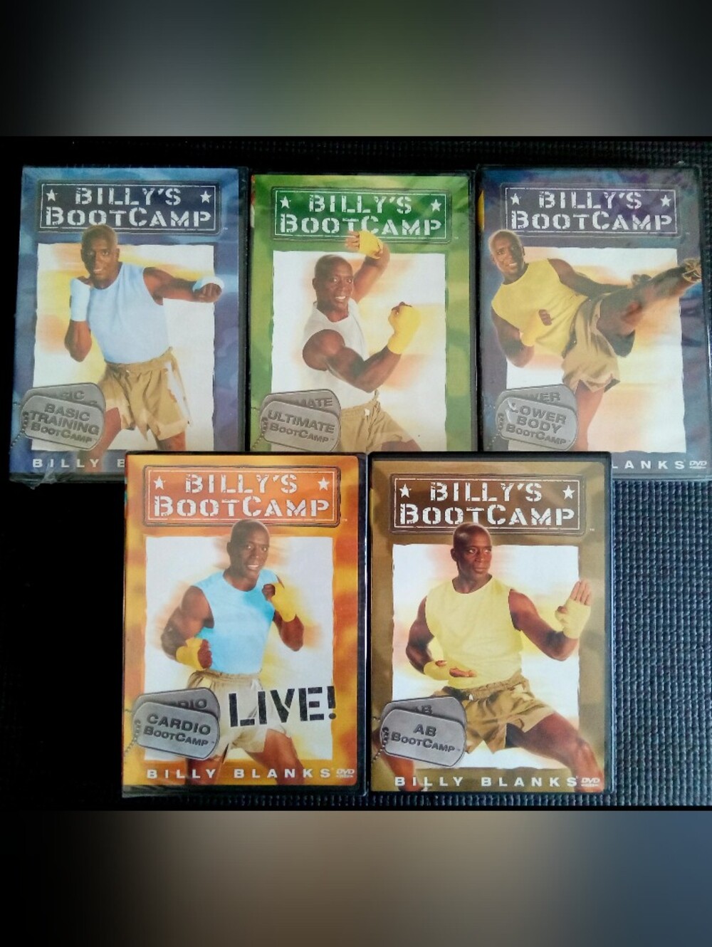 New/Sealed Billy Blanks Billy's Bootcamp 5 DVD Set Workout Fitness Health Bundle